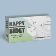 TUSHY Happy Bidet Attachment for toilet, non electric, Adjustable Angle, White