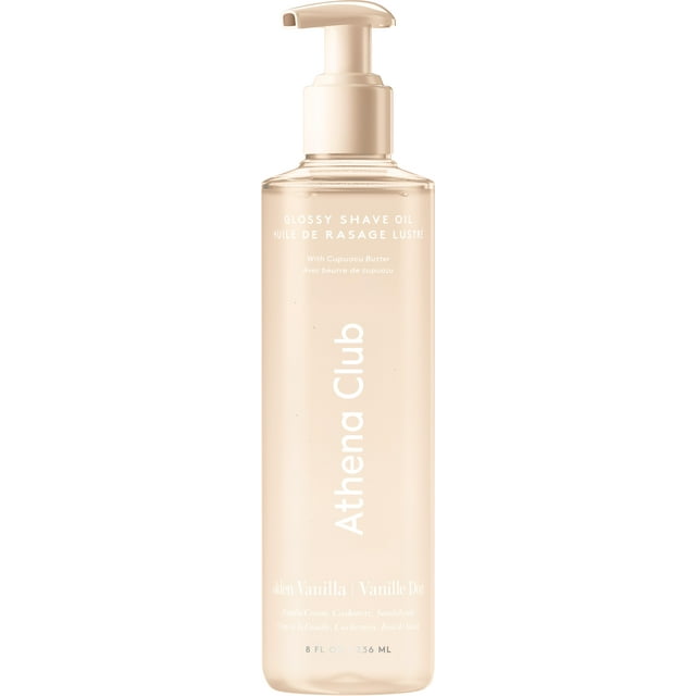Athena Club Huile de Rasage Brillante, Vanille Dorée, 236 mL