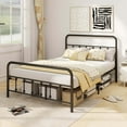 thumbnail image 4 of Costway Full Size Bed Frame with Headboard Under Bed Storage No Box Spring Needed Black, 4 of 9