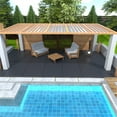 thumbnail image 3 of Miniyam 24 Pcs Interlocking Deck Tiles, 2FT, Polypropylene, for Outdoor Balcony Garden, Gray, 3 of 8