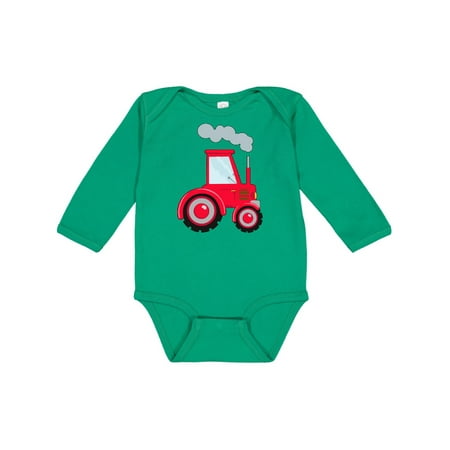 

Inktastic Fun Red Tractor Gift Baby Boy or Baby Girl Long Sleeve Bodysuit