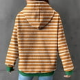 thumbnail image 5 of Fashion Hoodie for Womens Pullover Plus Size 2025 Winter Hooded Sweatshirt Loose Casual Striped Print Round Neck Hooded Long Sleeve Sweatshirt, 5 of 5