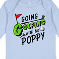 thumbnail image 4 of Inktastic Going Golfing with my Poppy- kids golf Boys or Girls Long Sleeve Baby Bodysuit, 4 of 5