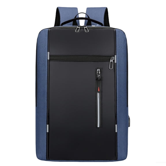 Fgnfyis Backpack for School Men Large Capacity Laptop USB Travel Business Commute Outdoor College Work Mens Backpack Dark Blue