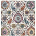 thumbnail image 2 of Safavieh Madison Collection MAD600B Boho Chic Glam Paisley Non-Shedding Stain Resistant Living Room Bedroom Area Rug, 6'7" x 6'7" Square, Cream / Multi, 2 of 2