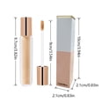 thumbnail image 3 of SIfdSeng Liquid Concealer to Cover Dark Circles Marks Moisturizing Non Drying Concealer Liquid Non Sticky Light and Thin 2.5Ml Colour Changing Foundation, 3 of 8