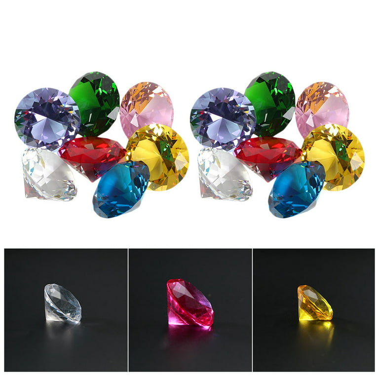 Treasure Gems Diamond Jewelry Jewels Acrylic Gems Jewels Big Decoration  Party Props Decorative Diamonds Fake Gemstones