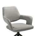 thumbnail image 6 of Genesis Upholstered Dining Chair in Beige Faux Leather with Black Metal Legs - Set of 2, 6 of 6
