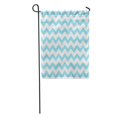 thumbnail image 1 of POGLIP Chevron Blue Zigzag Pattern Aqua Abstract Artistic Geometric Graphic Line Garden Flag Decorative Flag House Banner 12x18 inch, 1 of 2