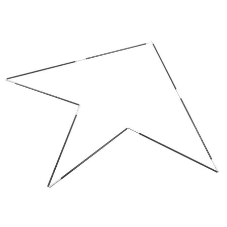 MLINS  2 Pcs Replacement Tent Rod Pole Canvas Tents for Camping Truck Stick Black