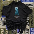 thumbnail image 3 of National Geographic jellyfish T-Shirt ,Go With The Flow Nature Graphic Vintage Unisex T-Shirt, 3 of 6