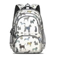 thumbnail image 2 of Cute Animal Dogs Backpack for School,Cute School Bag,Schoolbag with Adjustable Shoulder Straps & Padded Back,16.9 Inch, 2 of 5