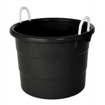 Homz Storage Tub,Black,Nylon,21.25 in 0402GRBK.08