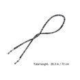 thumbnail image 3 of Black Eyeglasses Chain with Delicate Ethnic Style Fashionable and Durable Cotton Cord Universal Fit for Eyeglasses 7.8 Inches, 3 of 3