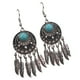 thumbnail image 4 of Sonducket 1 par de pendientes atrapasueños bohemios con flecos borla plumas oreja gotas joyería exagerada pendiente para mujeres niñas plata plata 10Conjunto, 4 of 6