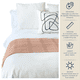 thumbnail image 2 of Pie de cama MACAR camino decorativo tejido artesanal rosa palo, 2 of 4