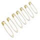 thumbnail image 2 of Mini Gold Safety Pins, 22mm Small Dress Pin, Stainless Steel Art Craft Pins, Tiny Tag Pins For Clothes Sewing(100 Pcs, Gold), 2 of 3