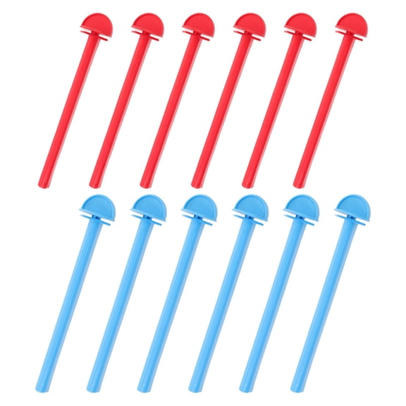 Clispeed 12Pcs Plastic Perches Holders for Bird Cages Multicolor Sturdy Parrot Stand with Easy Fixing