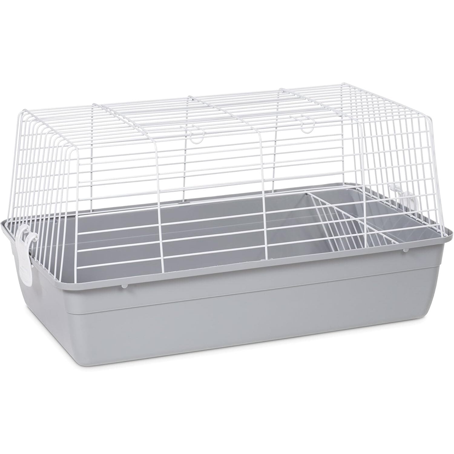 HomeStock Elegant Escape Small Round Bird Cage with Graceful Design, Durable Metal Construction, Compact Size, and Comfortable Space-Color:Gray