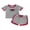 Black-Red Watermelon, variant on BemeyourBBs Toddler Baby Girl Boys Summer Clothes Cute Infant Baby Girls Cherry Strawberry Watermelon Outfit Striped Short Sleeve T Shirt Tops and Shorts 2 Pcs Set
