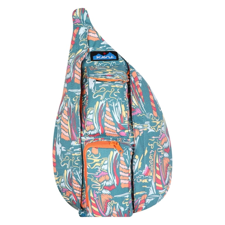 KAVU Mini Rope Bag Cotton Crossbody Sling One Size Beach Tie 