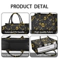 thumbnail image 4 of Large Capacity Tote Bag,Black Yellow Star Sunflower Pattern Handbag Fashion Luxury Tote Bag,15.7"x13"x 5.1" Inches,Laptop Compatible, 4 of 6