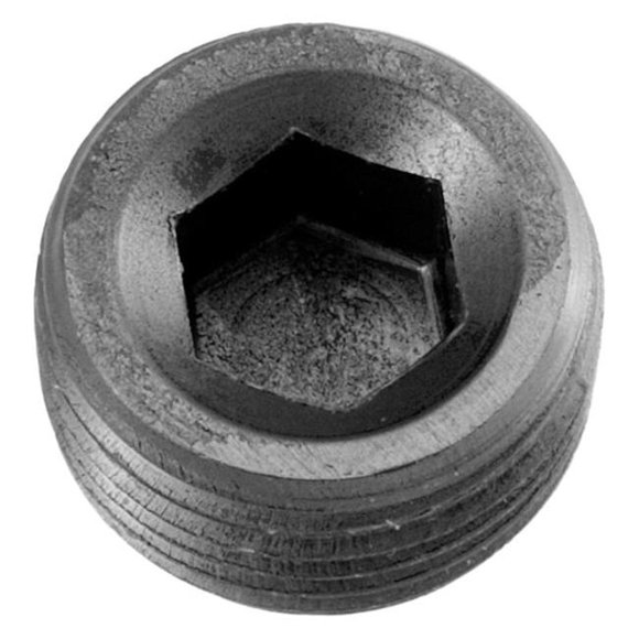 16AN NPT Hex Head Pipe Plug - Black