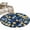 Blue, variant on Round Rugs 4Ft, Lemon Bird Round Area Rug Washable Indoor Throw Carpet, Blue Yellow Pastoral Flowers Plant Summer Soft Non Slip Circle Rug for Kitchen Nursery Room Home Decor Aesthetic