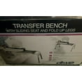 thumbnail image 1 of Drive Medical Folding Universal Sliding Transfer Bench, White. Model RTL12075, 1 of 1