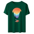 thumbnail image 4 of Sakmal Short Sleeve Ladies Tops Under $10 Crew Neck Graphic T-Shirts Womens Shirts, 4 of 4