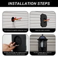 thumbnail image 6 of FUYGRCJ Plastic Siding Mounting Block Kit, Textured Siding Mounting Plate, Outdoor Light Mounting Block for 1/2inch Lap Double and 4inch Height Siding, 6 of 10
