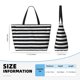 thumbnail image 4 of Fotbe Black And White Stripes Bolsa de Viaje para Playa - Resistente al Agua, Bolsa Tote de Gran Capacidad y Ligera con 7 Bolsillos para Mujeres y Hombres, 4 of 7