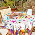 thumbnail image 4 of Happy Birthday Tablecloth Round 60 inch Birthday Table Cloth Colorful Balloon Tablecloths for Picnic Dinner Decor Gifts for Woman Girl Boy, 4 of 8