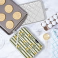 thumbnail image 5 of Yayeee Pot Holders Kitchen Heat Resistant with Pockets 7"x9.8" Cotton Oven Cooking Hot Pads, Green Stripe Flowers, 5 of 7