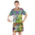 thumbnail image 6 of Kids Rick And Morty Athletic T-Shirt And Mesh Shorts Outfit Set Mesh Clothing Set for Boys, 6 of 7