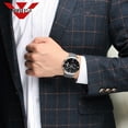 thumbnail image 5 of Nibosi Men's Black Watches Dial Metal Band Luxury Famous Top Brand Men Fashion Casual Dress Military Quartz Silver Wristwatches - Quartz Wristwatches, 5 of 6