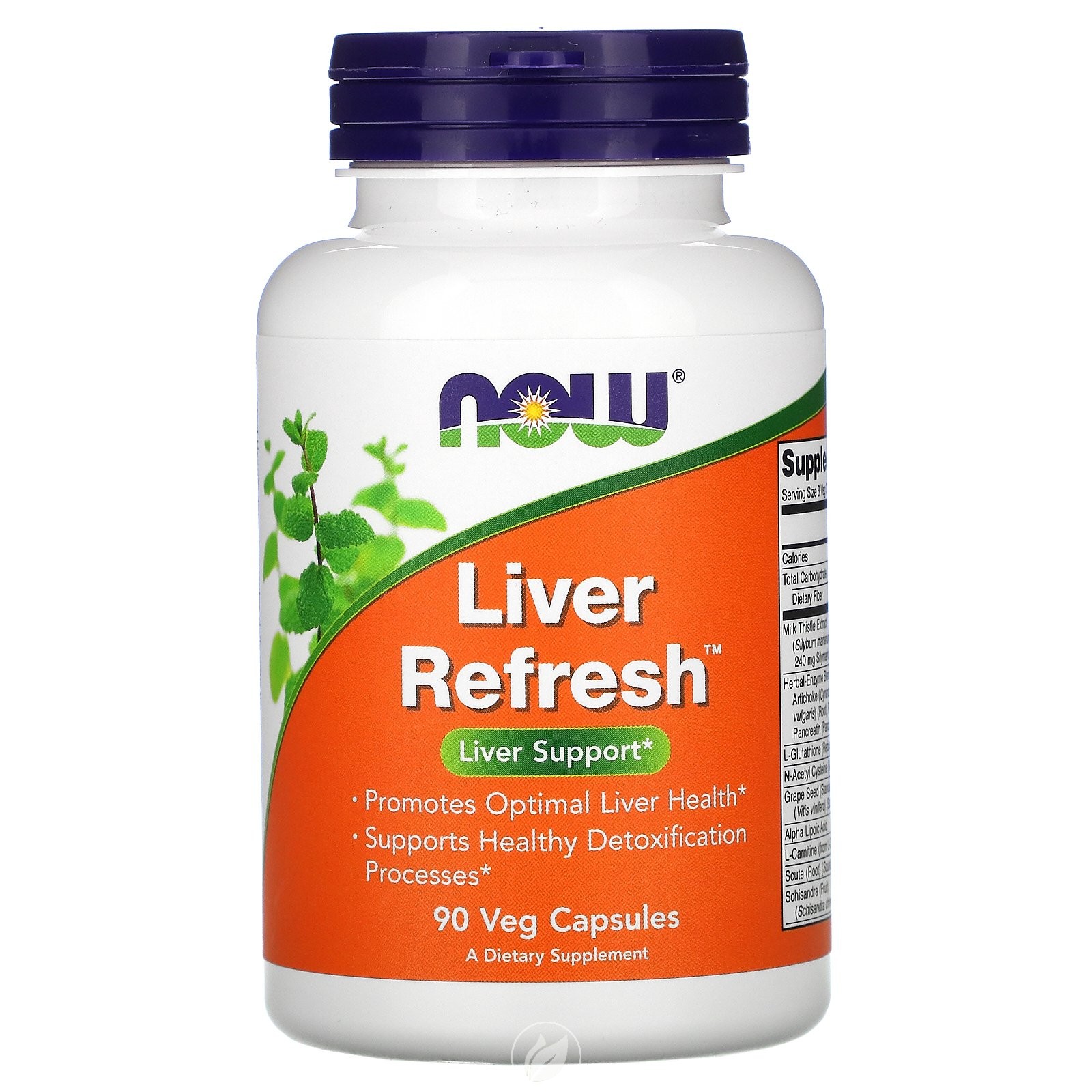 NOW Supplements Liver Refresh 90 Vcaps