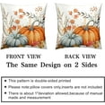thumbnail image 4 of Orange Blue Pumpkin Pillow Covers 16x16 Fall Maple Leaves Throw Pillow Covers Autumn Decorative Cushion Case for Farmhouse Living Room Couch Patio Set of 2, 4 of 6