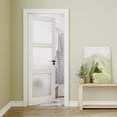 thumbnail image 2 of 36" X 80" Frosted Glass 3-Lite Slab Solid Manufactured Wood Core Standard Door, 2 of 8