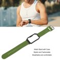 thumbnail image 6 of M Buder Watch Band with Case 20mm Waterproof Soft Silicone Adjustable Size Lightweight for OPPO Free OD Green, 6 of 9