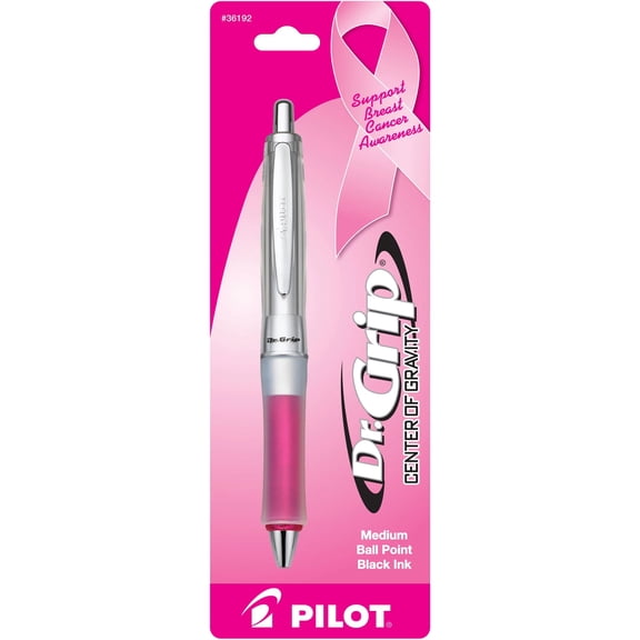 Pilot Dr. Grip Center of Gravity BCA Premium Retractable Advanced Ink Pen, Medium Point Black, 1 Count