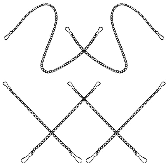 6Pcs Hanging Chains Plant Chain Picture Hanging Chain Small Chain With Hook for DIY