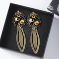 thumbnail image 3 of Sunflower butterfly Vintage Copper-Colored Lace Bookmarks Set of 2 - Stainless Steel Book Markers for Reading Accessories and Book Lovers, 3 of 5