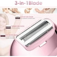 thumbnail image 6 of Hoeylife Cordless Electric Shaver for Women, Mini Electric Razors with LED Display - Rechargeable Bikini Trimmer - IPX7 Waterproof Wet Dry Face Razor for Body Public Leg, 6 of 7