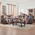 thumbnail image 4 of Bonzy Home Recliner Sofa Set, Manual Reclining Loveseat and 3-Seat Couch for Living Room Use, 4 of 7