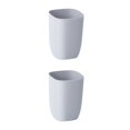 thumbnail image 2 of Cateissary Cubo de basura portátil lavable de 10L para oficina, cubos de basura, cubo de basura moderno reutilizable, cubo de basura para Gris 2Conjunto, 2 of 6