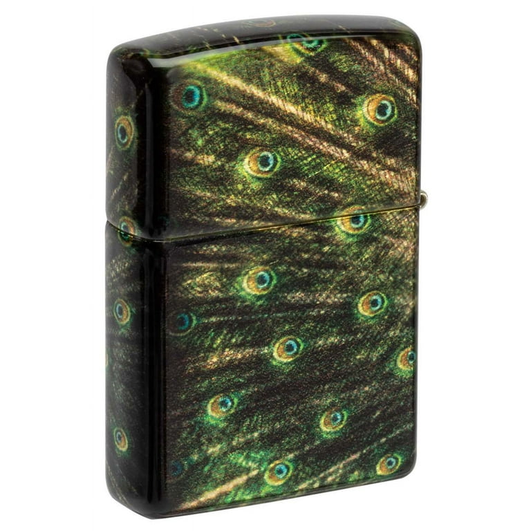 Zippo Windproof Lighter With Peacock Design - 540 Fusion 48846, American Made & Refillable