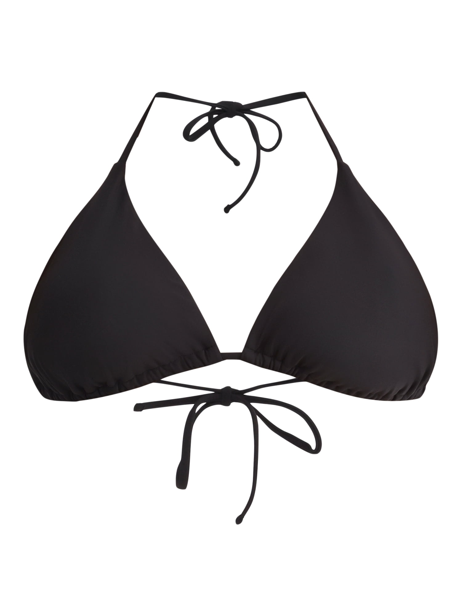 No Boundaries Women's Triangle Tie Bikini Top, Sizes XXS-XXL