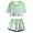 Light Green, variant on Gaexia Girls Summer Outfits Size 8 Ruffles Sleeveless Top Clothes Casual Blouse and Shorts Flower Outfits Set Little Girls