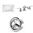 thumbnail image 1 of American Imaginations AI-24124 30 in. Rectangle Roxy Series 1 Hole Ceramic Vanity Top Set, White, 1 of 1
